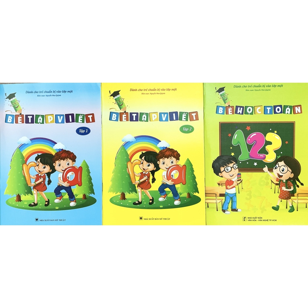 Sách - Combo Bé tập viết + Bé học toán (3q)
