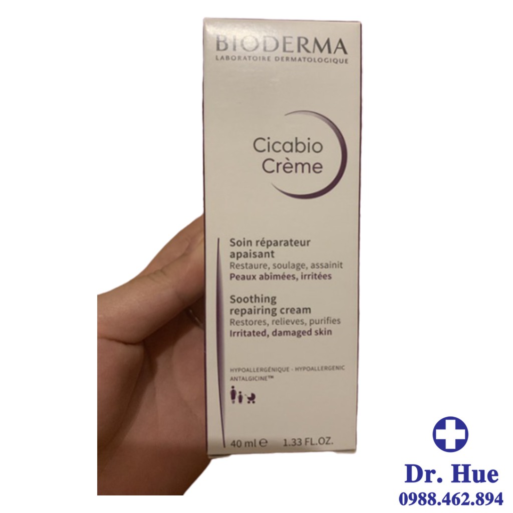 [CHÍNH HÃNG] Kem dưỡng phục hồi da Bioderma Cicabio Cream 40ml