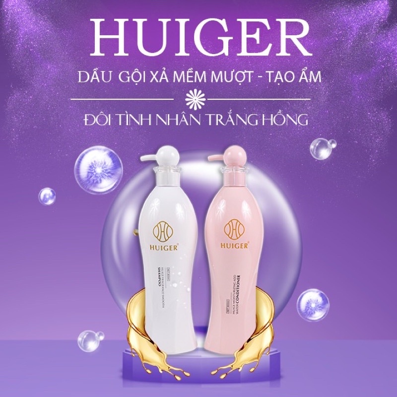 Dầu gội xả ngăn rụng tóc collagen Huiger 800ml