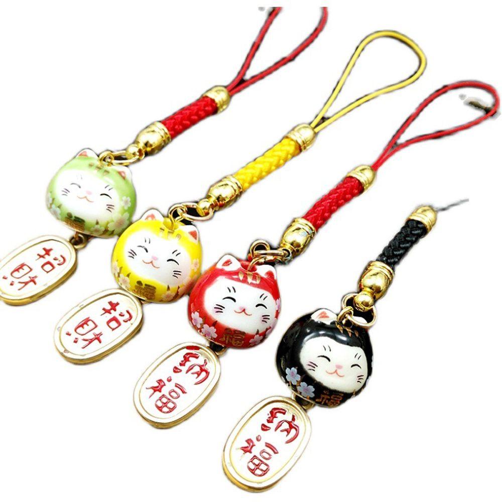 Dây Đeo Điện Thoại Hình Mèo May Mắn