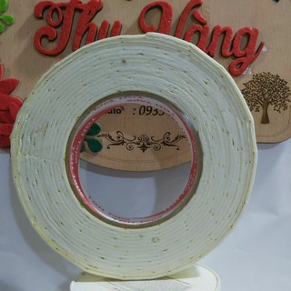 Băng keo xốp 2 mặt 2.4cm dán tường, cuộn băng keo xốp đa năng (khoảng 5m)