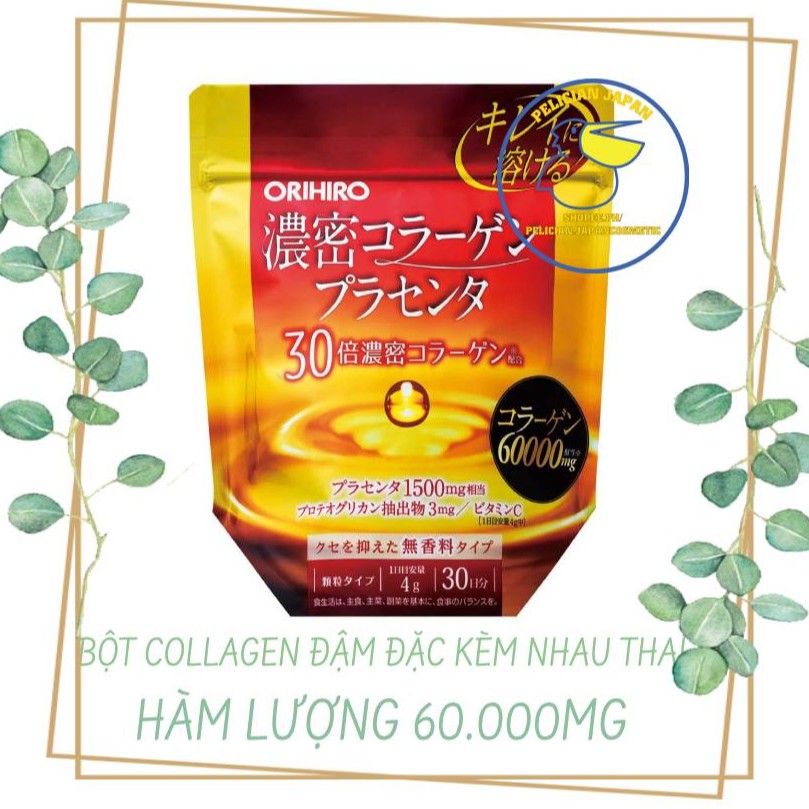 Collagen Orihiro nhau thai heo