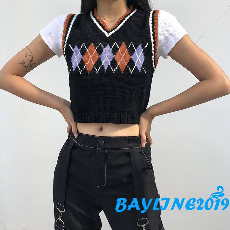 Áo không tay cổ chữ V phong cách hợp thời trang quyến rũ cho nữ