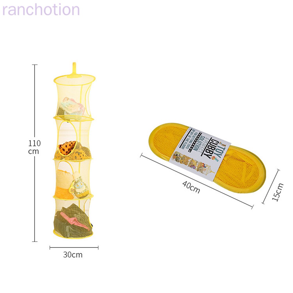 Túi Lưới Phơi Đồ 4 Ngăn Tiện Lợi