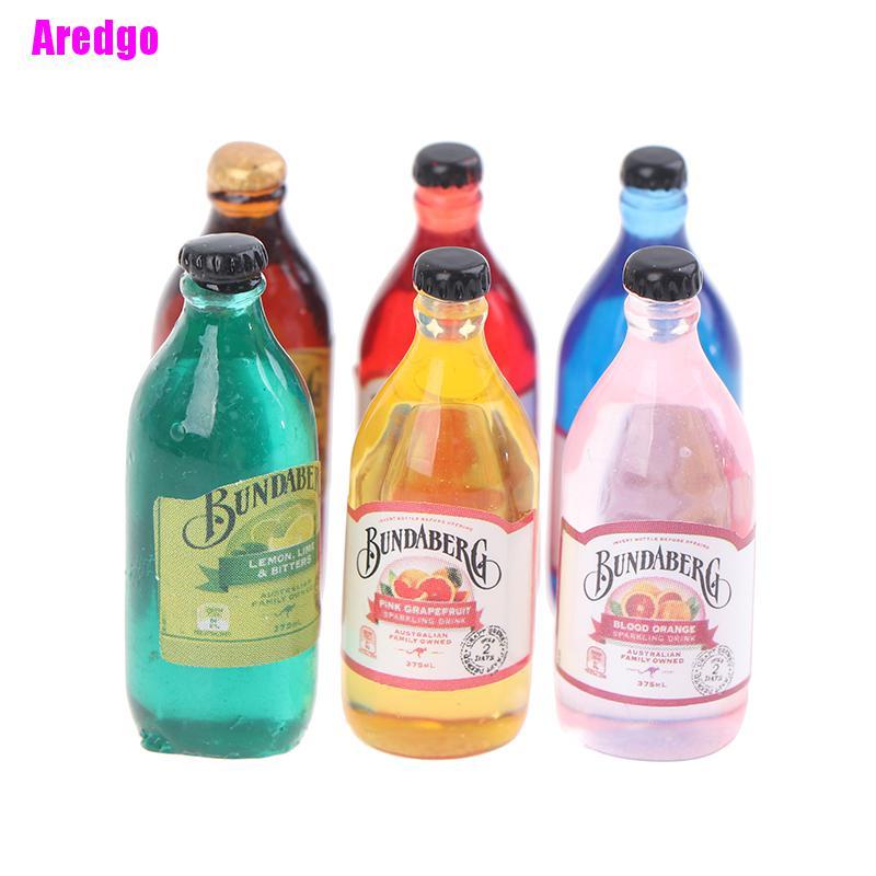Set 10 mô hình chai nước tỉ lệ 1:12 1:6 dành cho trang trí nhà búp bê