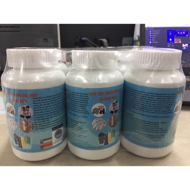 Bột tẩy trắng quần áo màu 300g