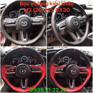 Bọc vô lăng da mazda loại khâu