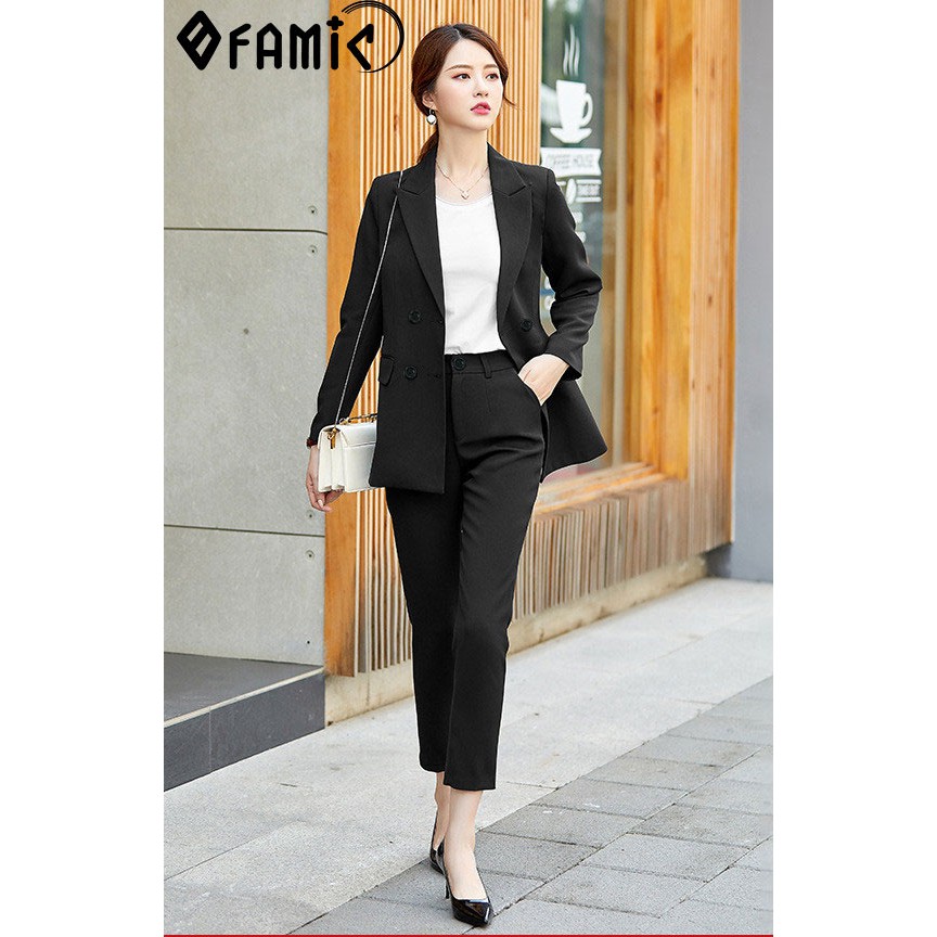 Vest Nữ Đẹp ❤️𝑭𝑹𝑬𝑬𝑺𝑯𝑰𝑷❤️Giảm 5K khi nhập mã [ AO BLAZER ] Vest Nữ Đẹp Gồm Áo Vest Quần Dài Dáng Công Sở Cá Tính | BigBuy360 - bigbuy360.vn