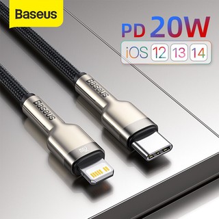 Cáp sạc nhanh 20w iPhone Type-C to Lightning Hỗ trợ truyền dữ liệu Dài 1M/2M Chính hãng Baseus