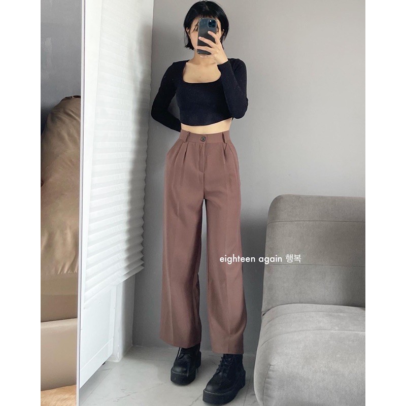 [Mã SKAMSALE06 giảm 10% tối đa 100K đơn 150K] RULI PANTS (form suông) | BigBuy360 - bigbuy360.vn