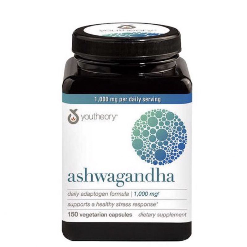 Viên uống nhân sâm Ấn Độ Youtheory Ashwagandha 1000mg 150 viên