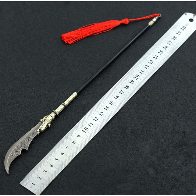 Móc Khóa Mô Hình Thanh Long Yển Nguyệt 30cm.
