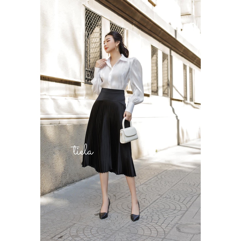 TIELA Áo sơ mi lụa bóng - Alana Shirt