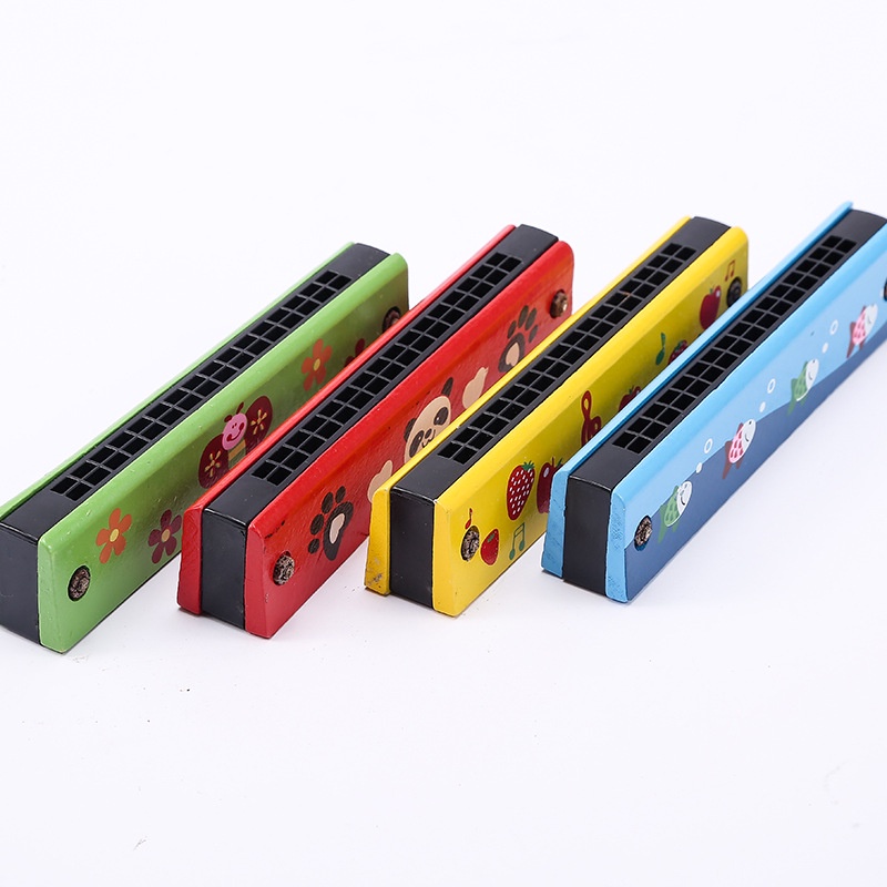 Đồ Chơi Gỗ Kèn Harmonica Phiên Bản Trẻ Em 16 lỗ