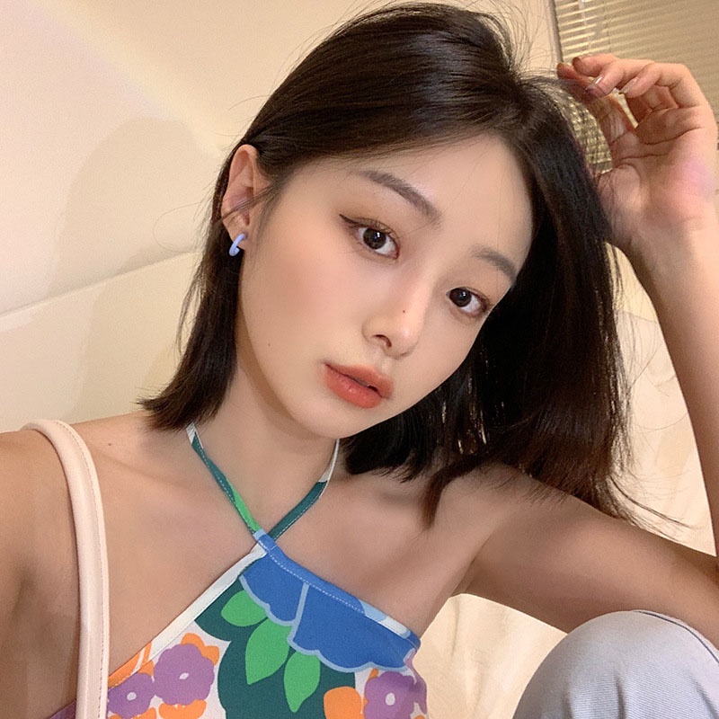 Bộ 3 đôi bông tai trang trí nhiều màu sành điệu cho nữ