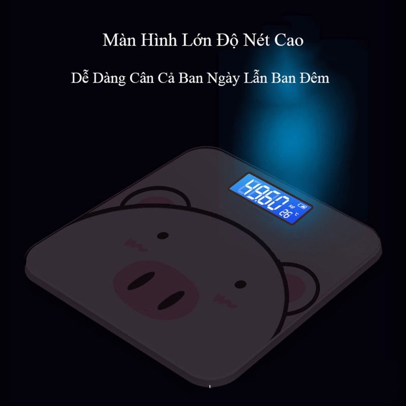 Cân điện tử cân con heo hồng cân sức khỏe cân con heo chính hãng