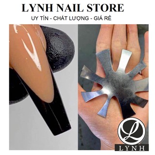Khuôn cắt bột nail tạo french đầu móng - khuôn inox cắt bột siêu tiện lợi