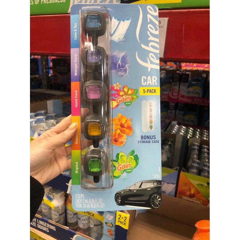 Nước Hoa Ô Tô Febreze Cao Cấp Kẹp Cửa Gió Điều Hòa Xe Hơi Febreze Car Vent Air Freshener