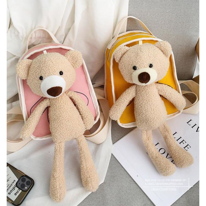 Balo trẻ em đi học, đi chơi siêu dễ thương - Balo cho trẻ nhỏ hình con gấu Mori cute - Quà tặng trẻ con xinh ý nghĩa