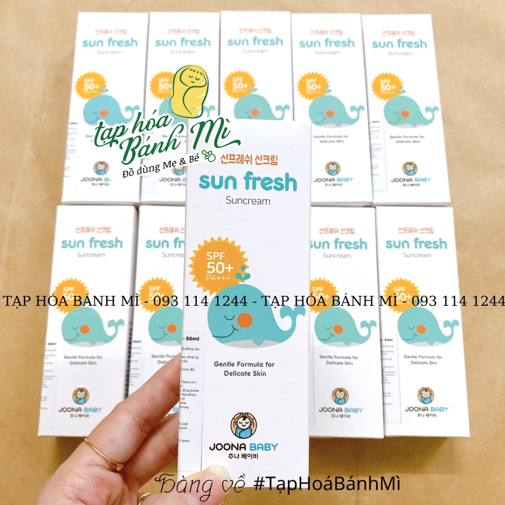 Kem chống nắng cho bé Sun Fresh Hàn quốc 50ml đi du lịch đi biển