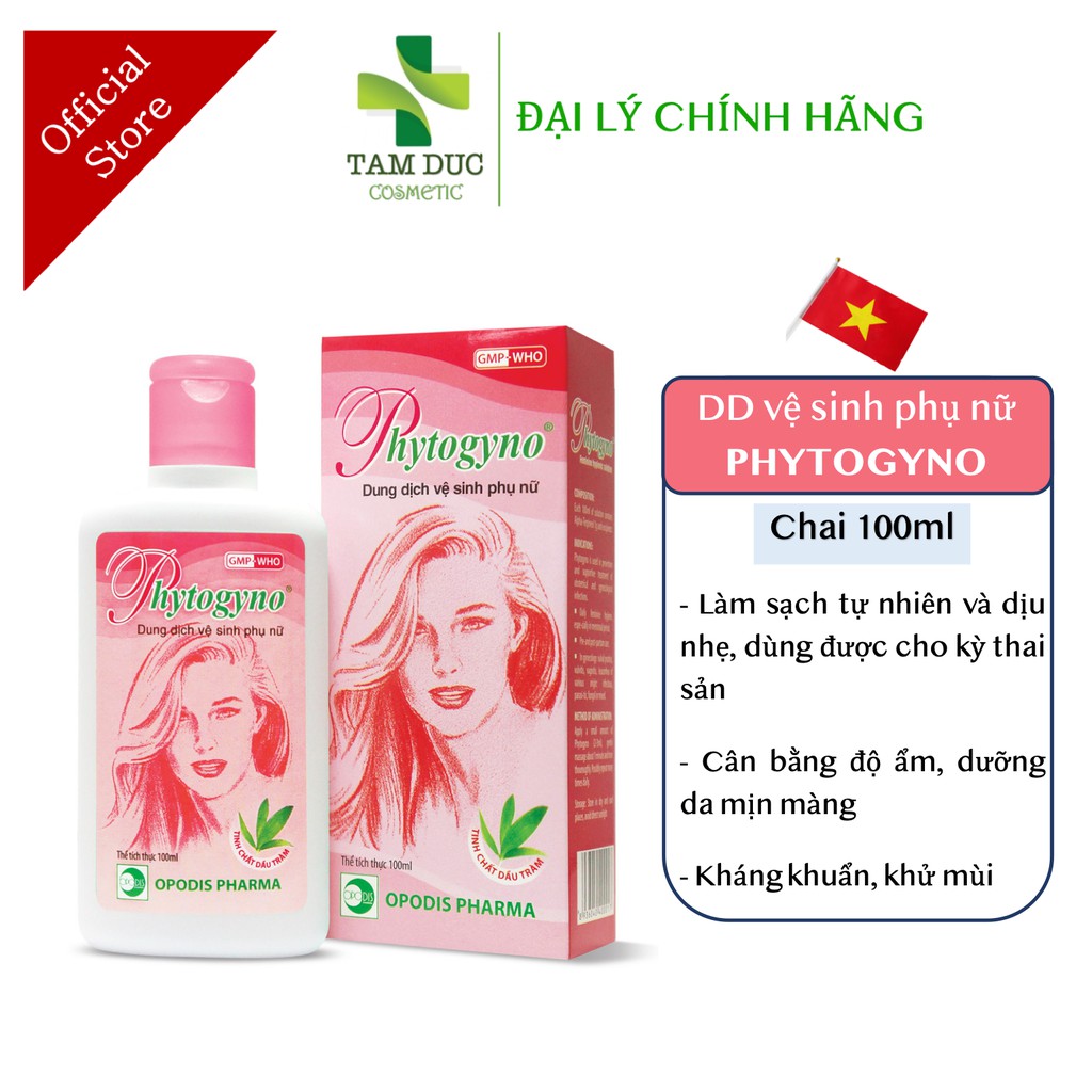 Dung Dịch Vệ Sinh Phụ Nữ PHYTOGYNO Nước rửa phụ khoa làm sạch vùng kín, ngừa viêm nhiễm, huyết trắng