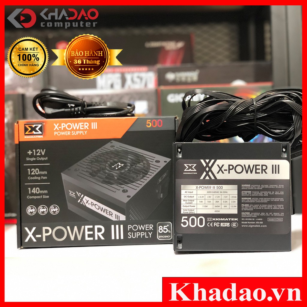 [Mã ELMS05 giảm 5% đơn 300K] Nguồn Xigmatek 500W X-Power III