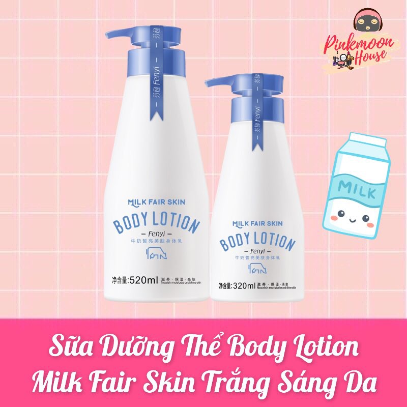 Lotion Dưỡng Thể Sữa Cừu Làm Trắng Sáng Cấp Ẩm Làn Da Khô Ráp Sỉn Màu