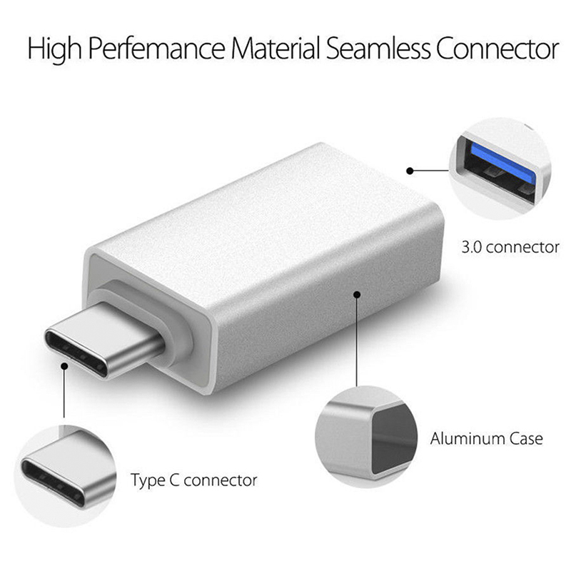 Đầu Chuyển Đổi Type C Sang Usb-A 3.0 Otg Usb C 3.1 Cho Mac Nexus 5x 6p