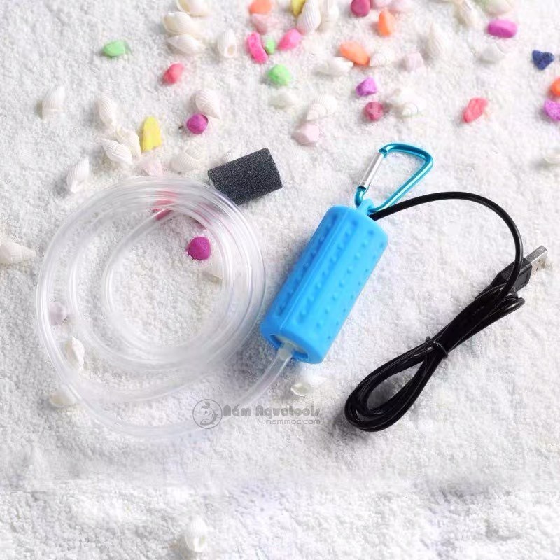 Máy Sủi Oxy Mini Kết Nối USB | Sủi Oxy Cho Bể Cá Cảnh Siêu Êm, Siêu Tiện Lợi