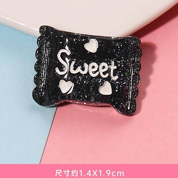 Phụ Kiện Mặt Charm Hình Con Cá Ngựa Hoạt Hình Đính Kim Tuyến Trang Trí Giày DIY