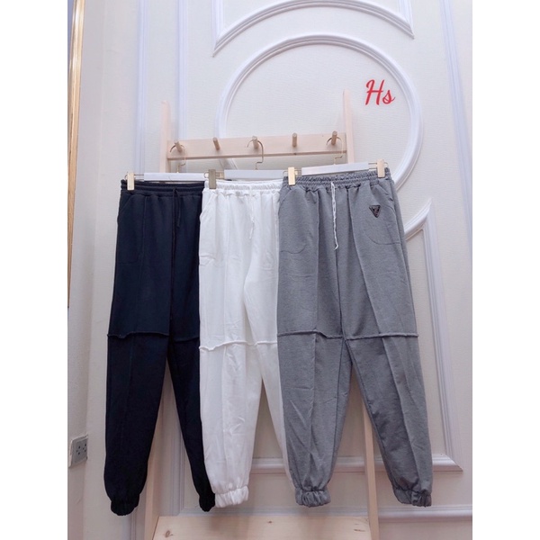 Quần jogger cạp chun viền nổi