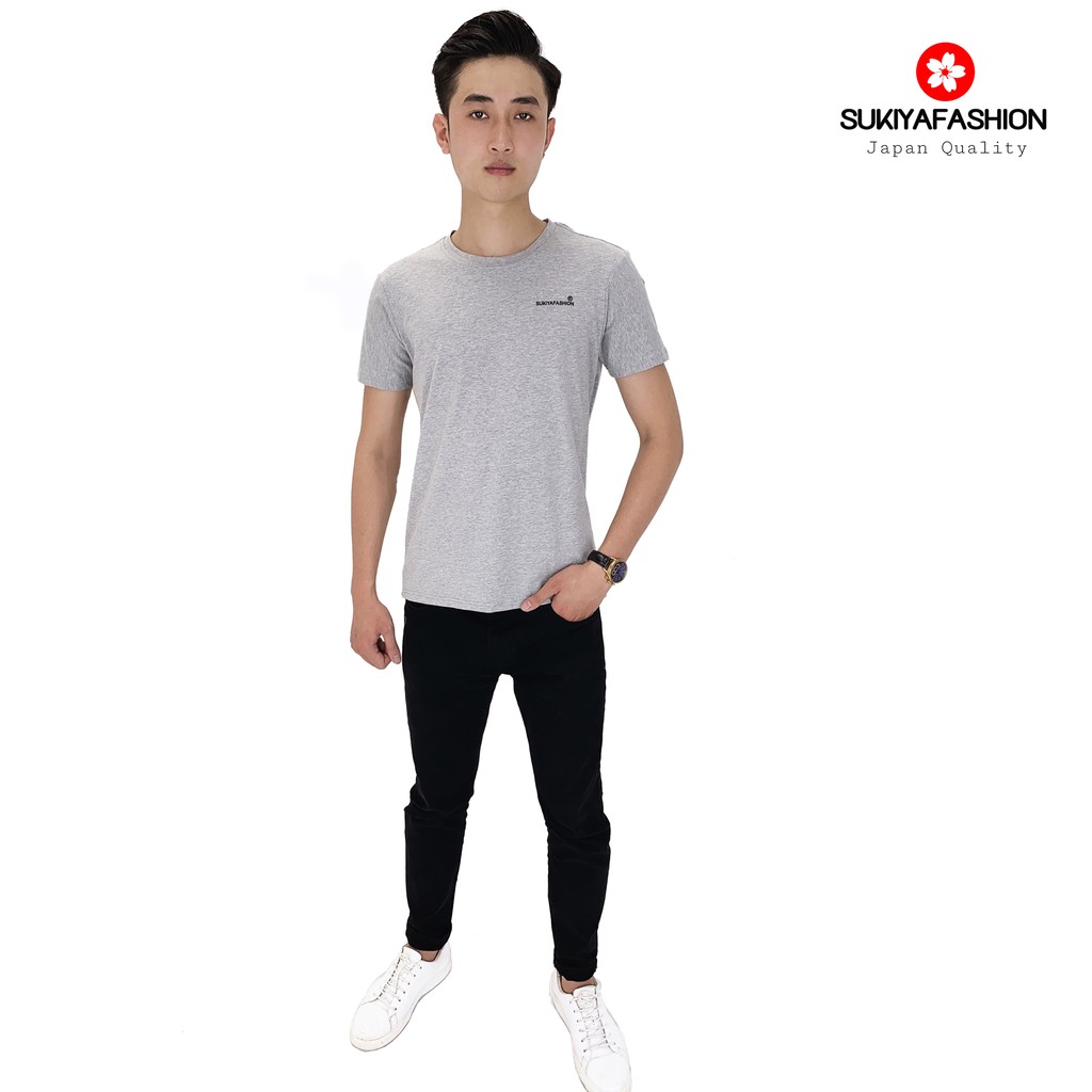 Áo thun cotton nam hàng chất đẹp tiêu chuẩn Nhật Bản SUKIYA AT03
