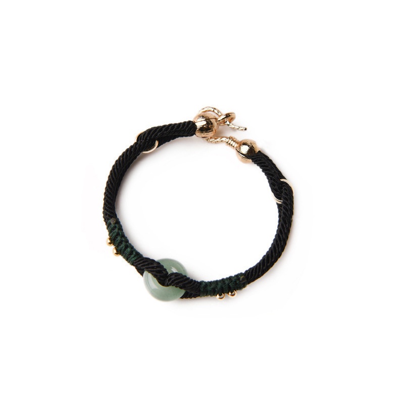 Vòng tay dây bện màu đen phong cách vintage cho cặp đôi