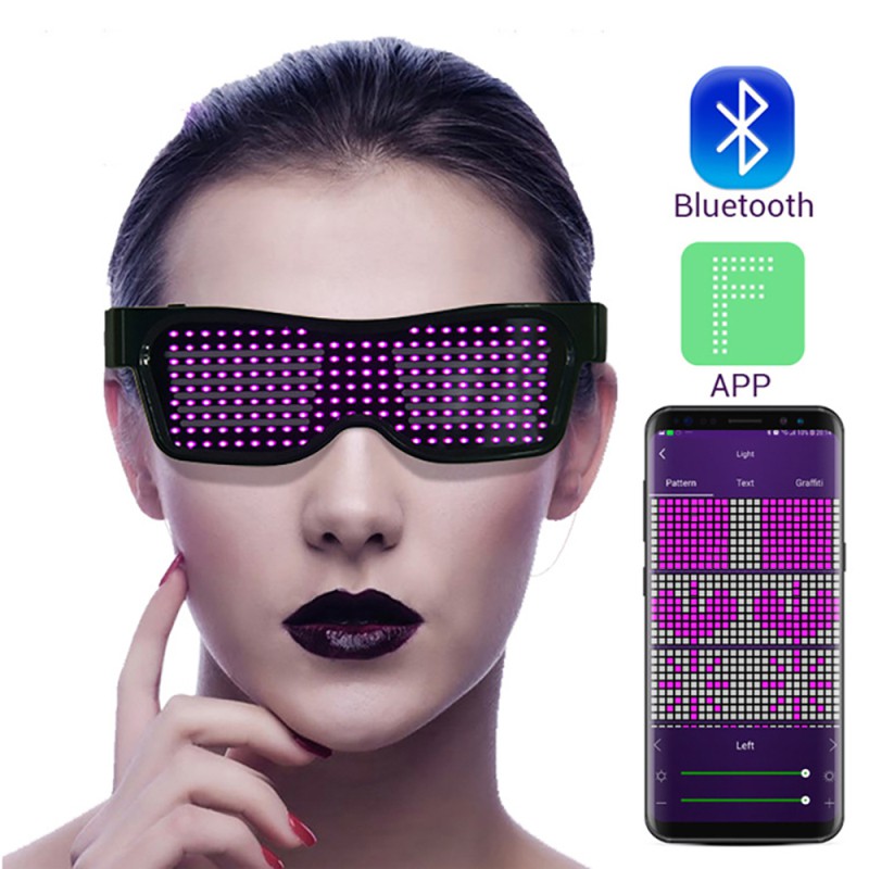 Mắt Kính Bluetooth Lt03 Có Đèn Led Và Phụ Kiện