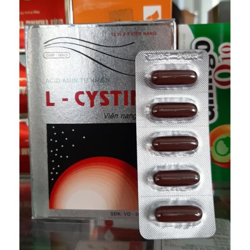 L - Cystine bổ sung dưỡng chất cho tóc, da hộp 60 viên