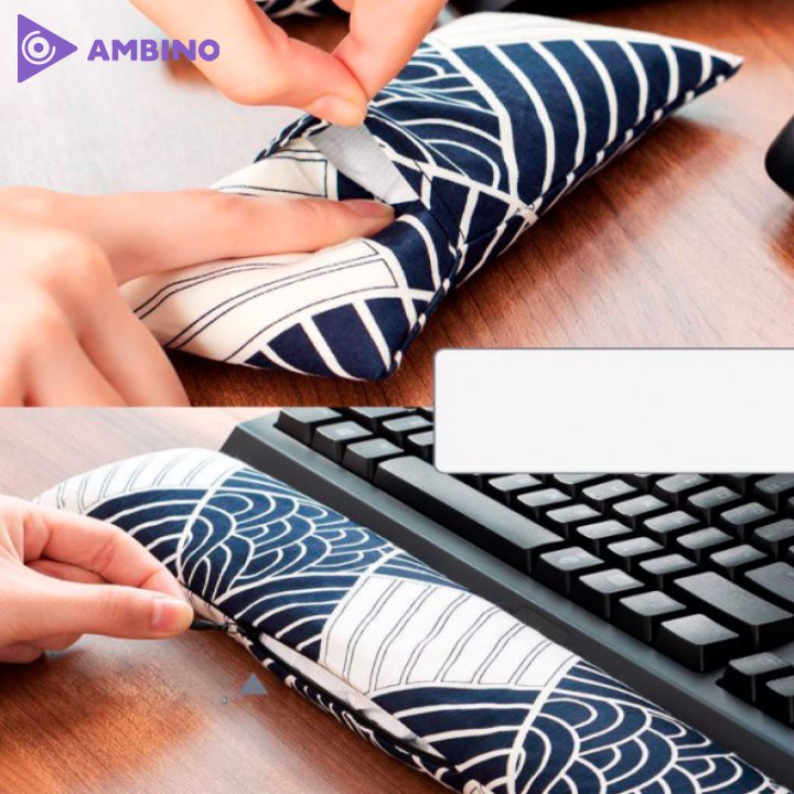 Kê tay bàn, kê tay chuột bằng vải nhẹ nhà êm ái