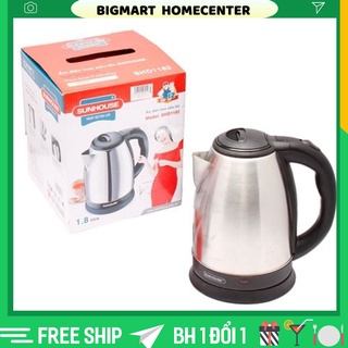 Ấm Siêu Tốc ⭐️FREESHIP⭐️ Ấm Đun Nước Sunhouse 1,8L SHD1182 Hàng Chính Hãng