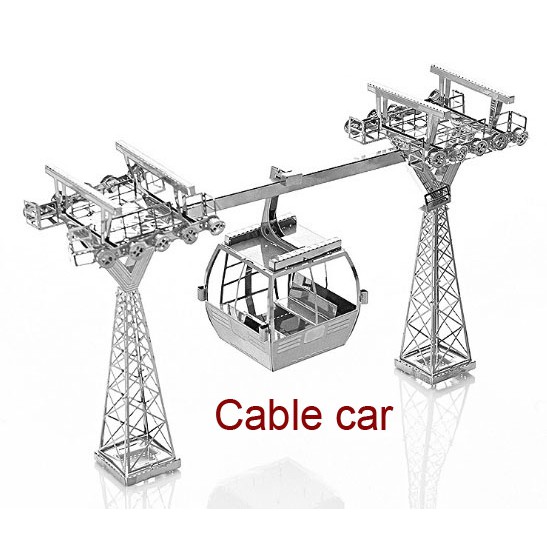 Đồ Chơi Lắp Ghép Mô Hình 3D Bằng Thép: Xe lửa, Tàu Titanic, Cáp treo