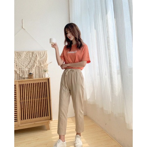 Quần đũi dài nữ [HÀNG QUẢNG CHÂU] Quần đũi dài chất đũi mềm mát không nhăn mặc thoải mái | BigBuy360 - bigbuy360.vn