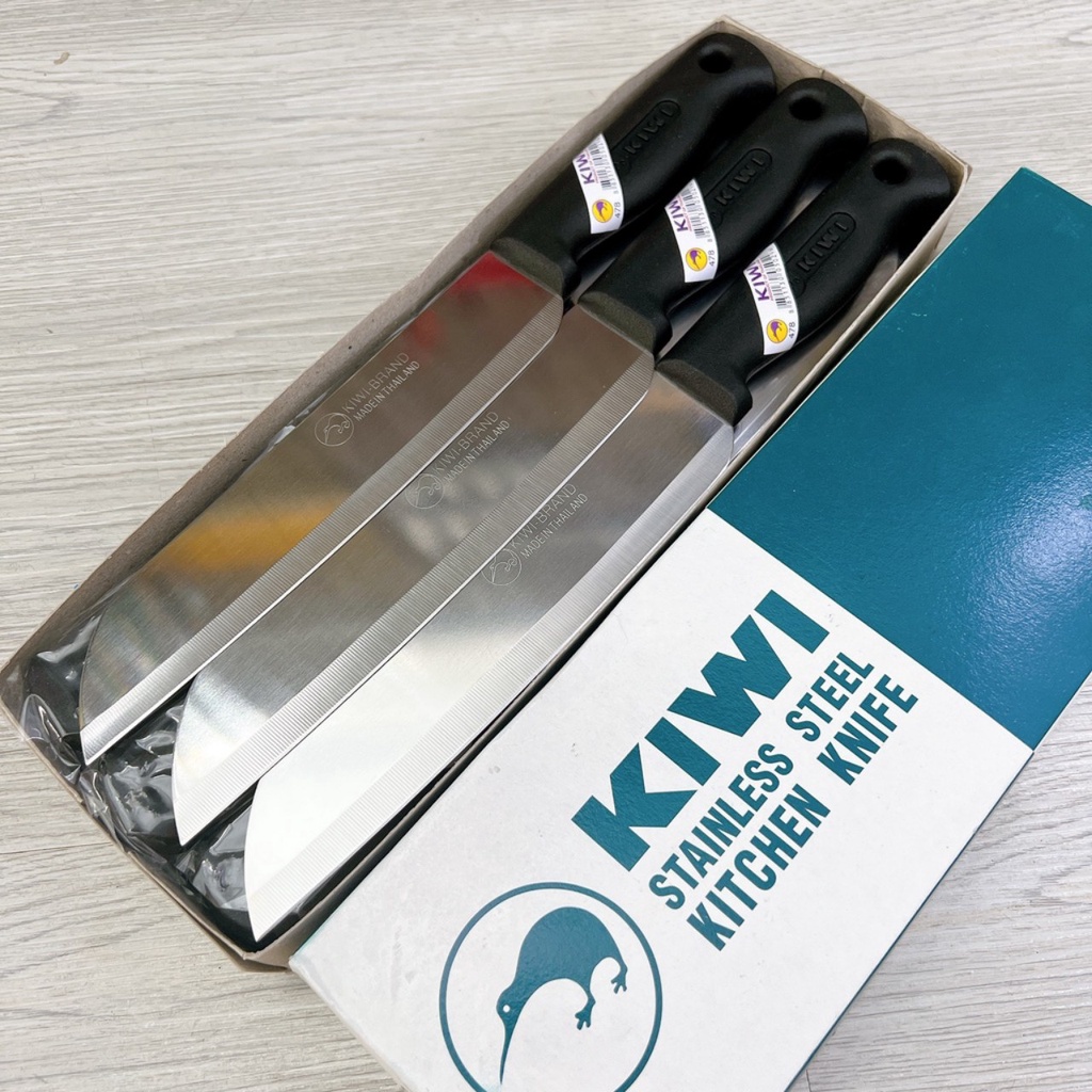 Dao Thái Lan KIWI cán đen làm bếp cao cấp siêu sắc bén đủ size