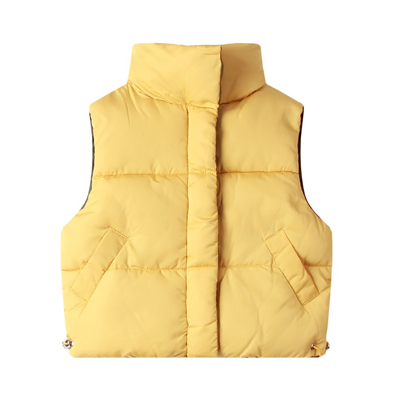 Áo Khoác Phao Không Tay Chất Liệu Cotton Dày Dặn Thời Trang