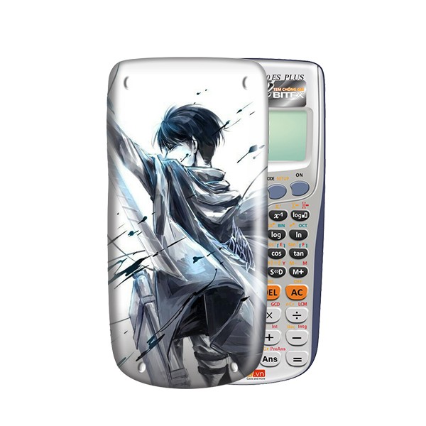 Ốp máy tính Casio/Nắp máy tính Casio Nhân Vật Hoạt Hình Attack On Titan 001