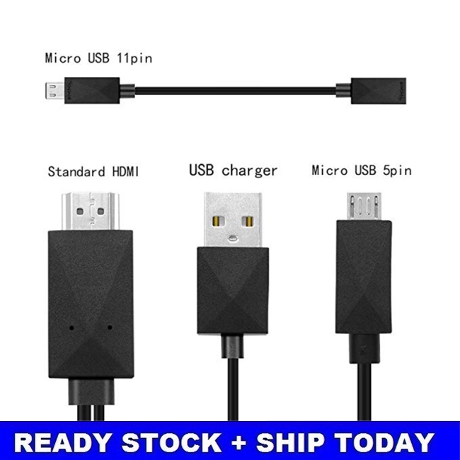 Cáp HDMI chuyên cho TV kỹ thuật số chuẩn cắm 5 Pin và 11 Pin cho các điện thoại Android