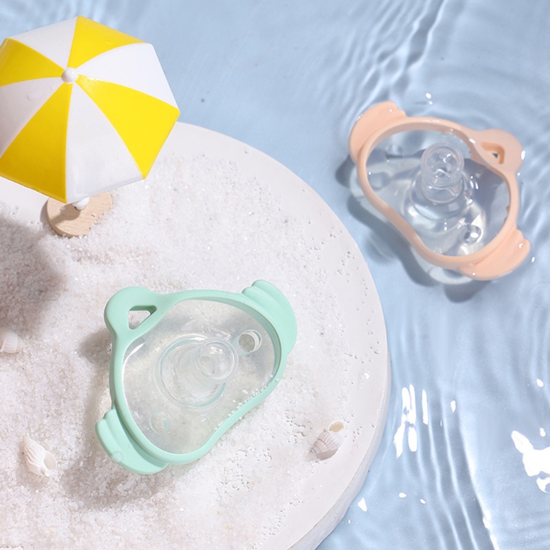 Núm Ti Giả Bằng Silicon + Hộp Đựng Chống Bụi Tiện Dụng Cho Bé Sơ Sinh