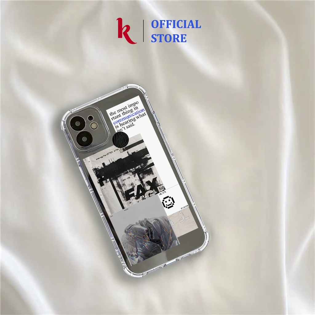 Ốp lưng iphone thời trang FAX dẻo trong suốt case 15 pro max 15plus 14 13 12 promax 11 mini 6 6s 7 8 plus x xr xs Se