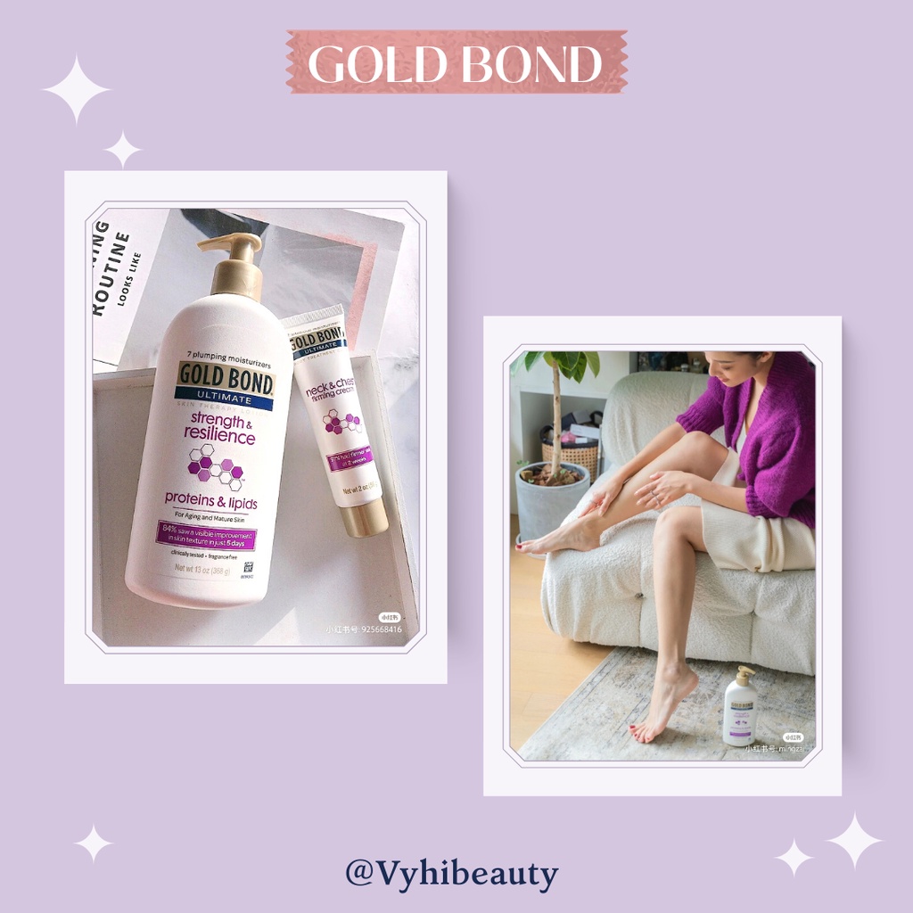 Dưỡng thể Gold Bond Strength & Resilience age defense proteins & lipids 368g