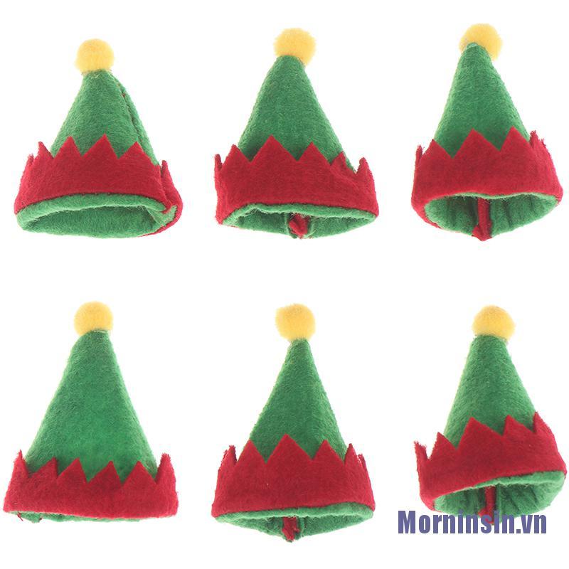 6 Mũ Ông Già Noel Mini Trang Trí Giáng Sinh
