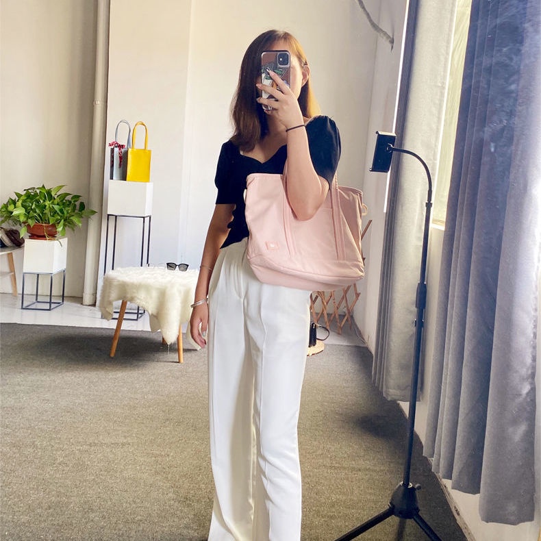 Túi Xách Đeo Vai Kích Thước Lớn NB Màu Hồng Thời Trang 2020 Cho Nữ