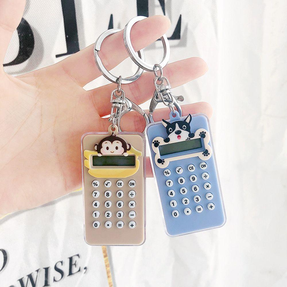 Móc Khóa Acrylic Hình Chó / Mèo Mini Phong Cách Hàn Quốc Cho Học Sinh / Văn Phòng