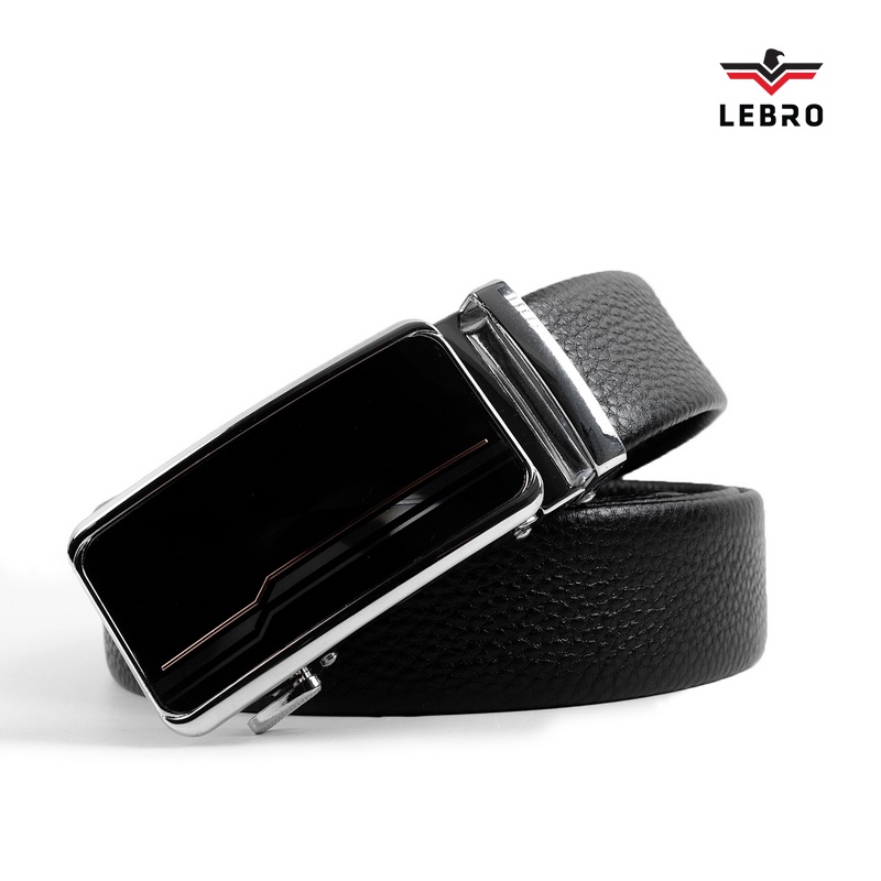 Thắt lưng da nam LEBRO khóa tự động chất liệu da cao cấp bo viền mặt khóa mạ bóng nhiều kiểu dáng L122TLD001